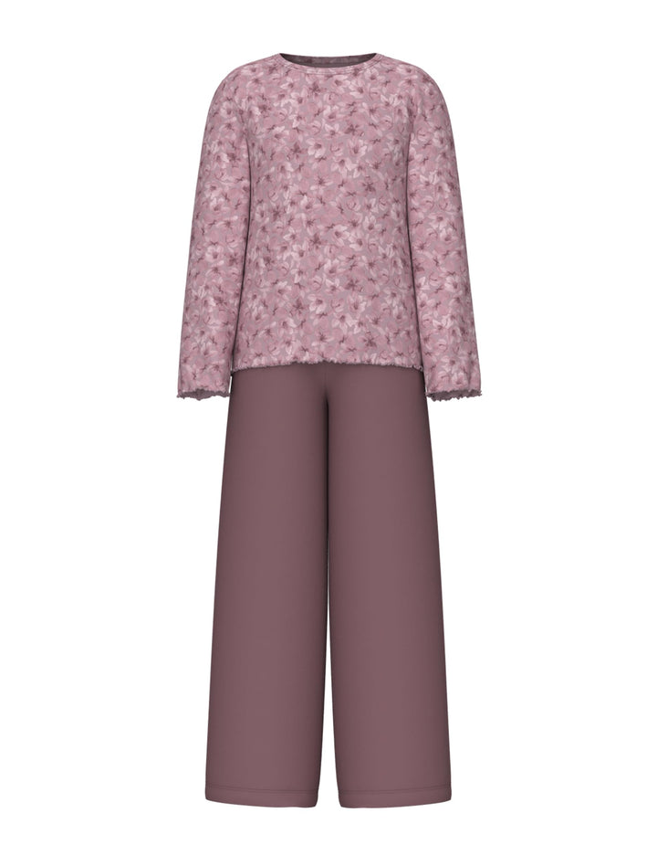 NAME IT Girl Nachtwäsche-Set Langarm 86-92 Mauve Shadows, 86-92 Mauve Shadows