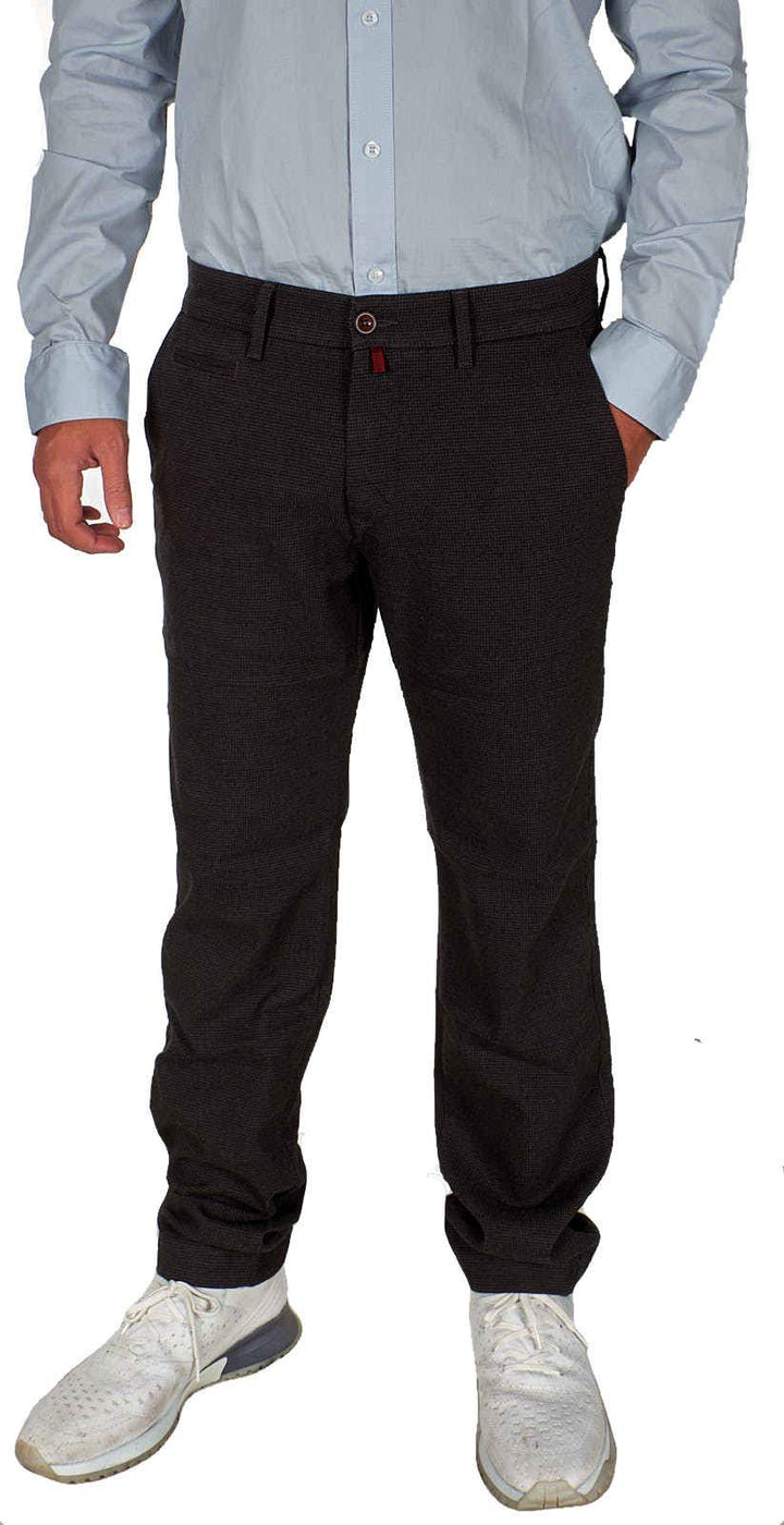 Pierre Cardin Jeans Herren Hose Lyon Chino Modern Fit Slim Leg Anthrazit W33/L32