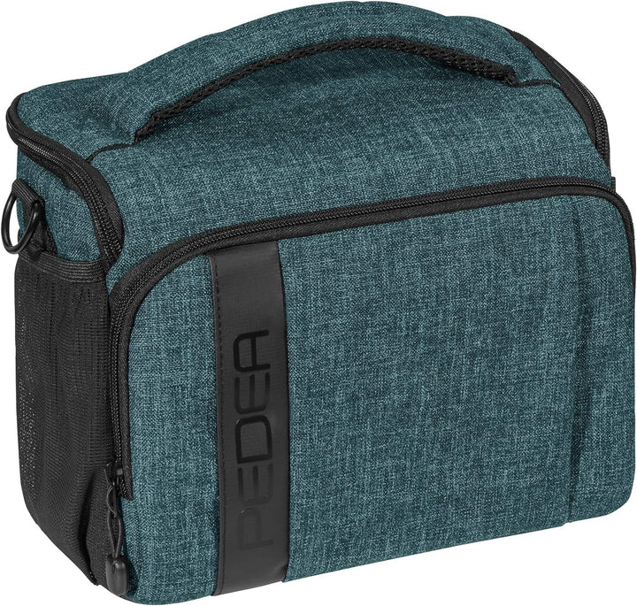 PEDEA DSLR-Kameratasche "Fashion" mit Displayschutzfolie für Canon EOS 5DS R M6 M100 100D G1X Mark I