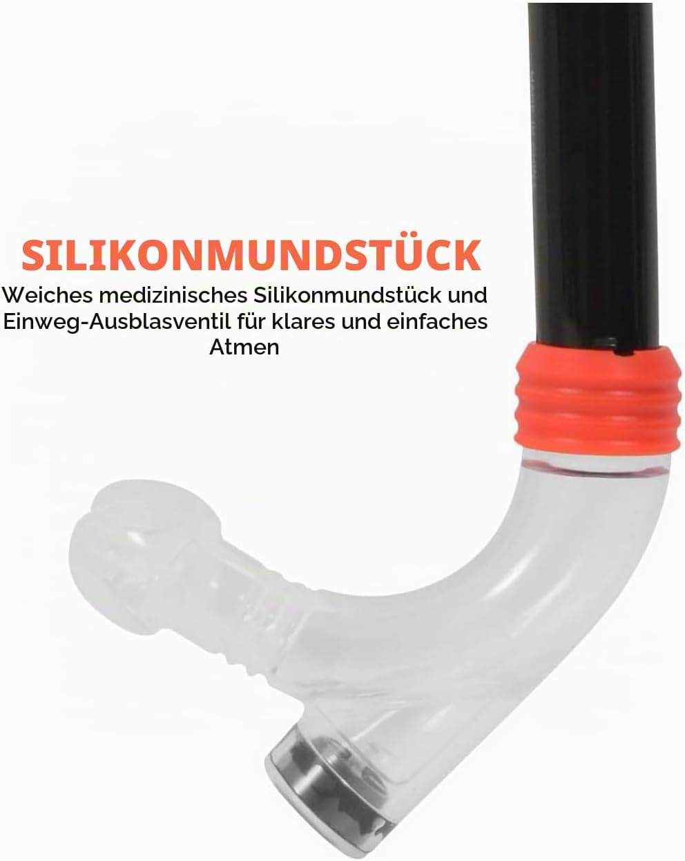 Zoggs Centre Line Snorkel, Trainingshilfe, Orange Einheitsgrösse