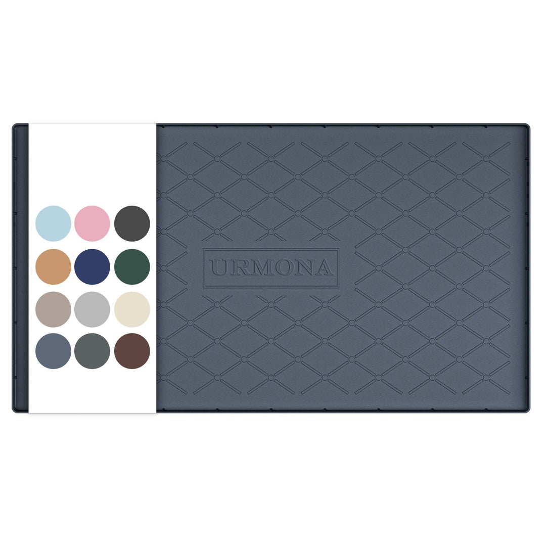 URMONA 55 B x 101 L cm Unterlegmatte für die Spüle, Küchenschrank Silikon Unterlage, Küche Aufbewahr