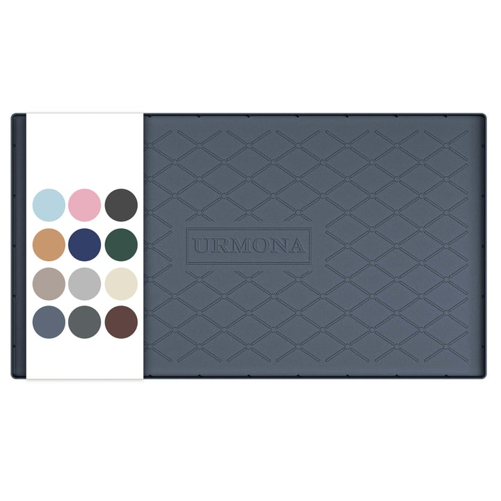URMONA 55 B x 101 L cm Unterlegmatte für die Spüle, Küchenschrank Silikon Unterlage, Küche Aufbewahr