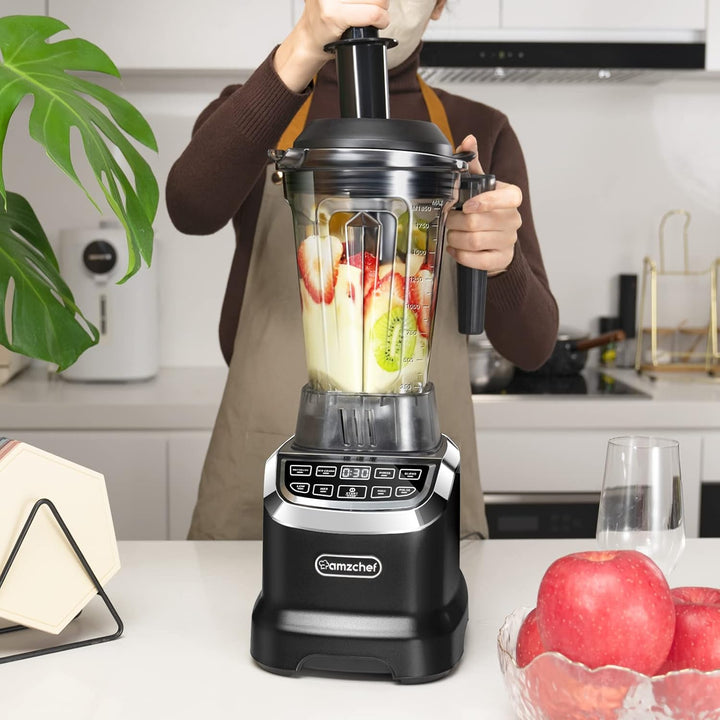 AMZCHEF 2-IN-1 Standmixer mit Zwei Mischbehälter - Blender mixer Hochleistungsmixer 1800 Watt Mixer