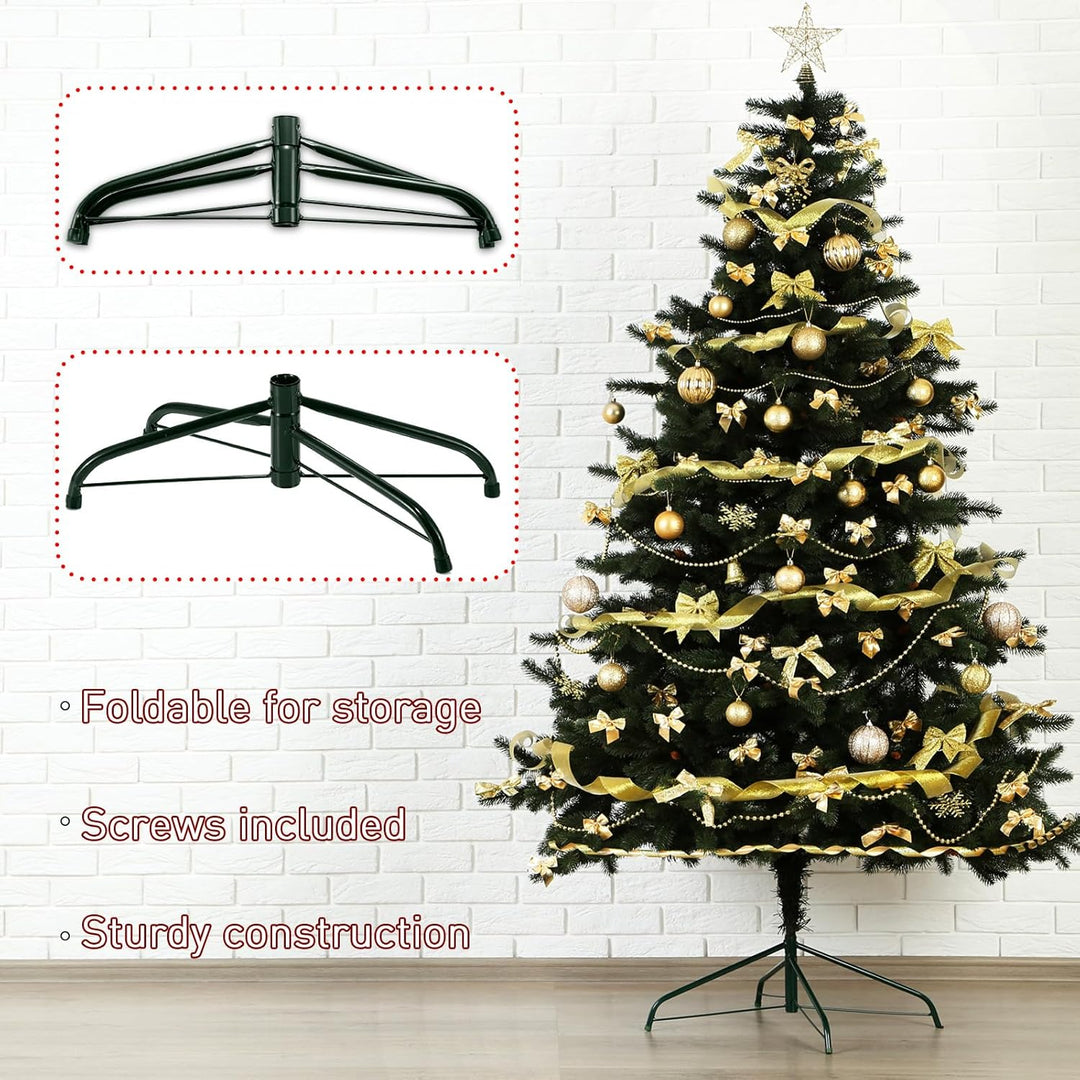 Namalu Faltbarer Weihnachtsbaumständer Weihnachtsbaum Halter Künstlicher Baumersatzständer aus Metal