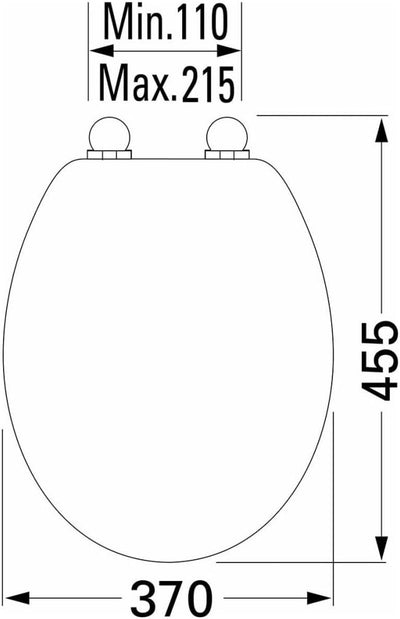 Tiger WC-Sitz Ventura, Duroplast, Weiss, 45.5x37x5 cm