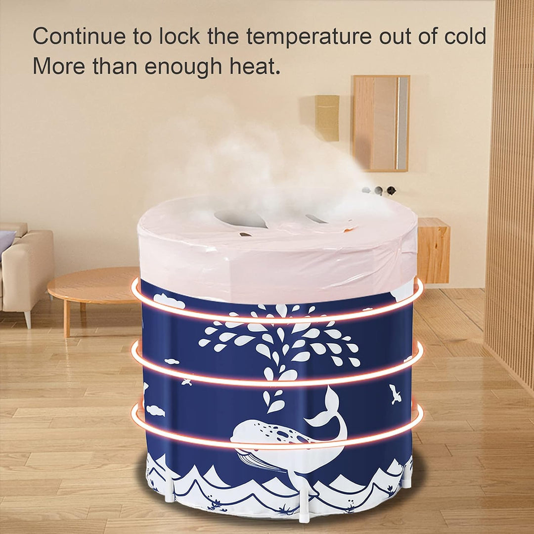 Sinbide 70 x 65 cm Badewanne, Faltbare Badewanne Erwachsene, Tragbare Bathwanne, Familienbadewanne f