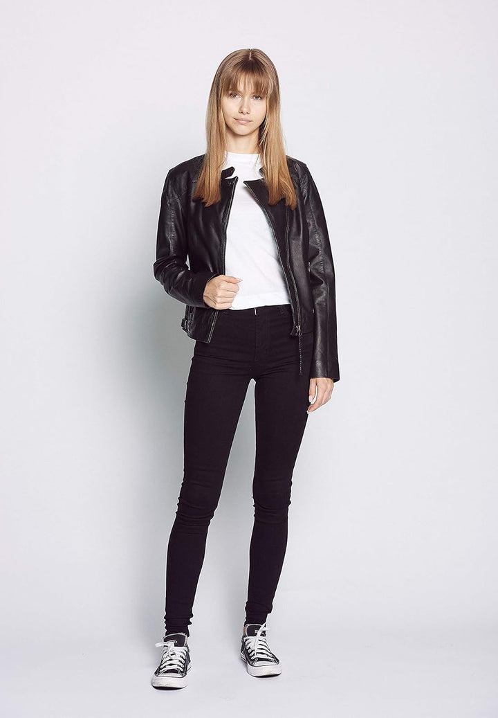 MUSTANG Damen Lederjacke Akara M Schwarz, M Schwarz