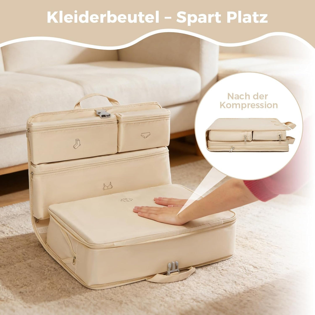 Kono Hängende Koffer Organizer Faltschrank Packwürfel Reisen mit Etikett Leichte Reisegepäck Organiz
