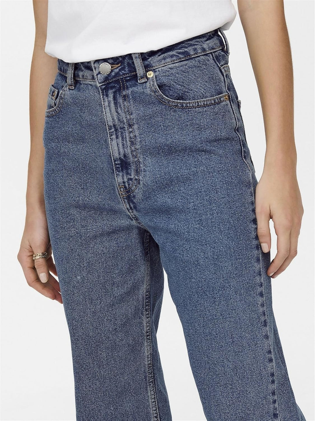 ONLY Damen Jeans 15235595 26W / 32L Medium Blue Denim, 26W / 32L Medium Blue Denim