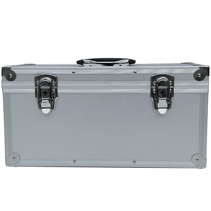 Alubox Alukoffer Silber Koffer Werkzeugkoffer Aufbewahrung leer 20x20x40 cm Deckel abnehmbar, 40 cm