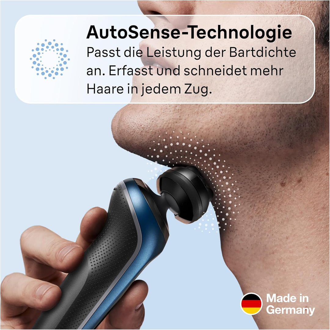 Braun Series 6 Elektrorasierer mit EasyClick Barttrimmer Aufsatz, SensoFlex Rasierer Herren Elektris
