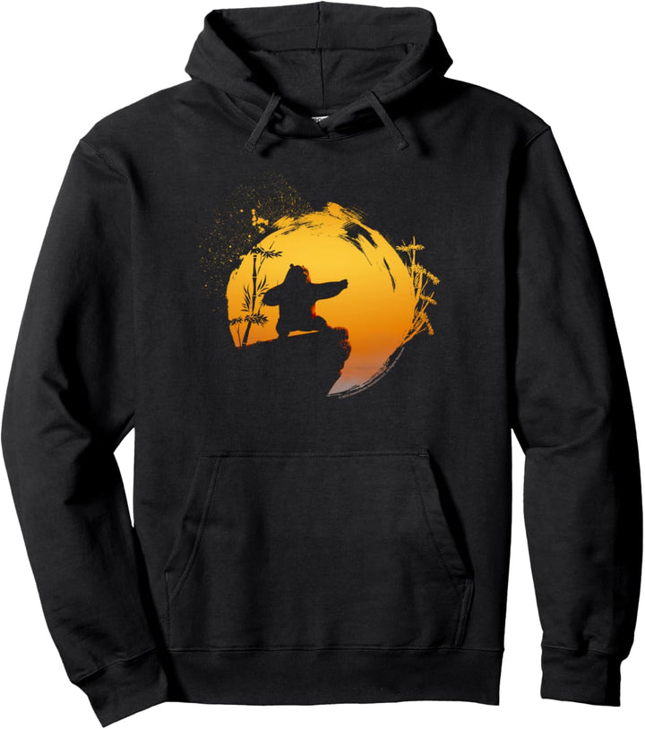 Kung Fu Panda Po Tai Chi Sunset Silhouette Pullover Hoodie