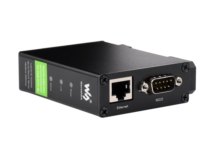 RS232/RS422/RS485 to RJ45 Ethernet Module, TCP/IP to Serial, with POE Function, Bi-Directional Trans