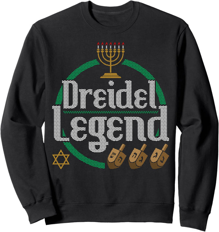 Dreidel Legend Jüdisch Happy Hanukkah Ugly Christmas Sweater Sweatshirt