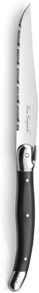 Lou Laguiole Steakmesser Set 6-teilig | 2511 Steakmesser mit Tradition und Stil | Griffe in Anthrazi