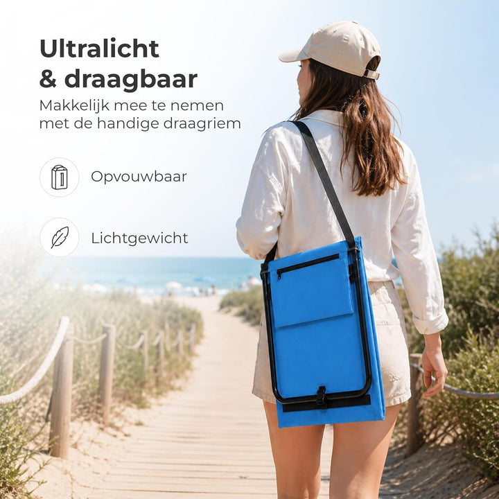 Intimo Living 2er Set Strandliege klappbar leicht – Bequeme Strandmatte mit Rückenlehne – Strandlieg