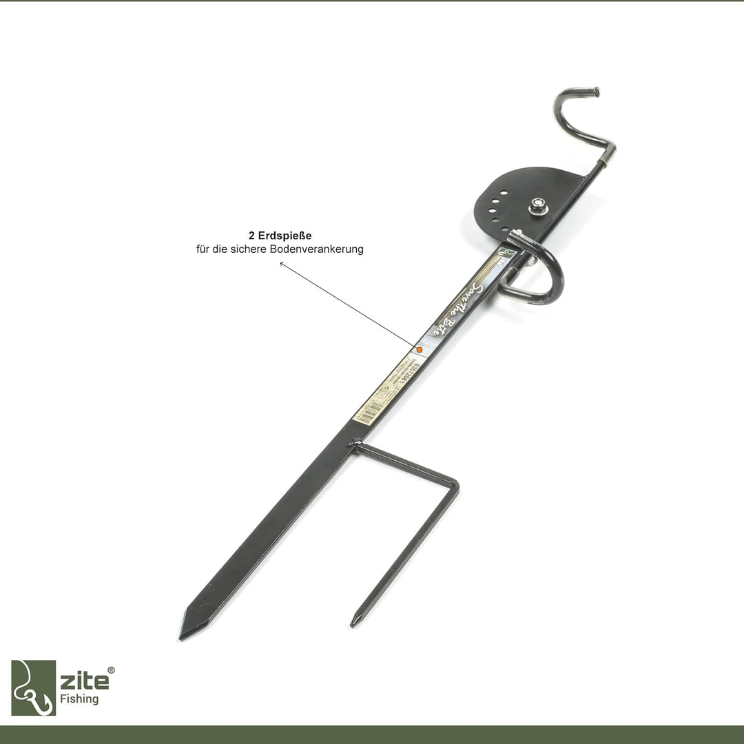 Zite Fishing Stellfisch Rutenhalter Angel [Aus Metall & Verstellbar] - Stabile Rutenauflage Stellfis
