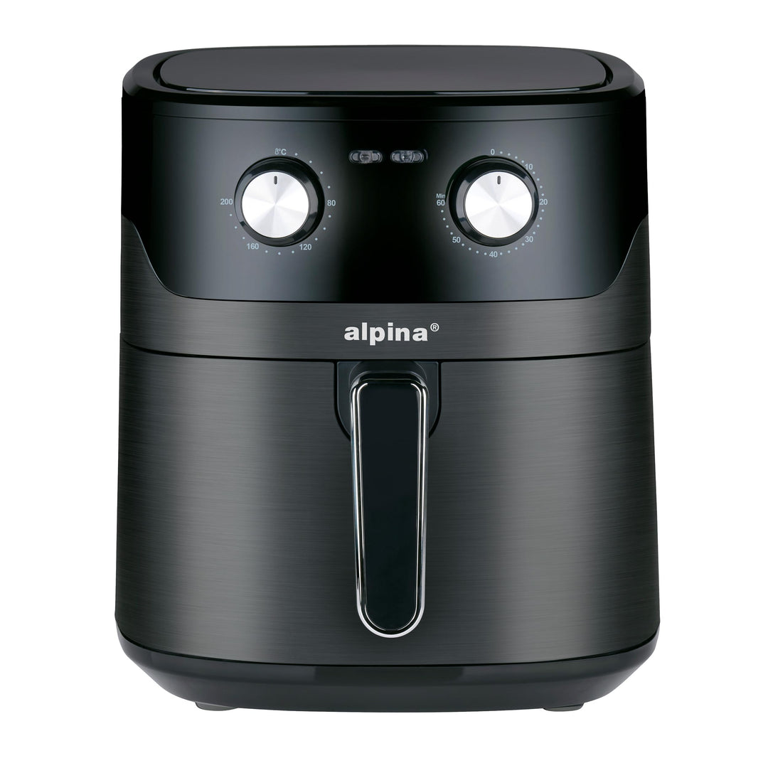 alpina Heissluftfritteuse 6L - Airfryer für 4 bis 6 Personen - Heissluftfritteuse mit Einstellbarer