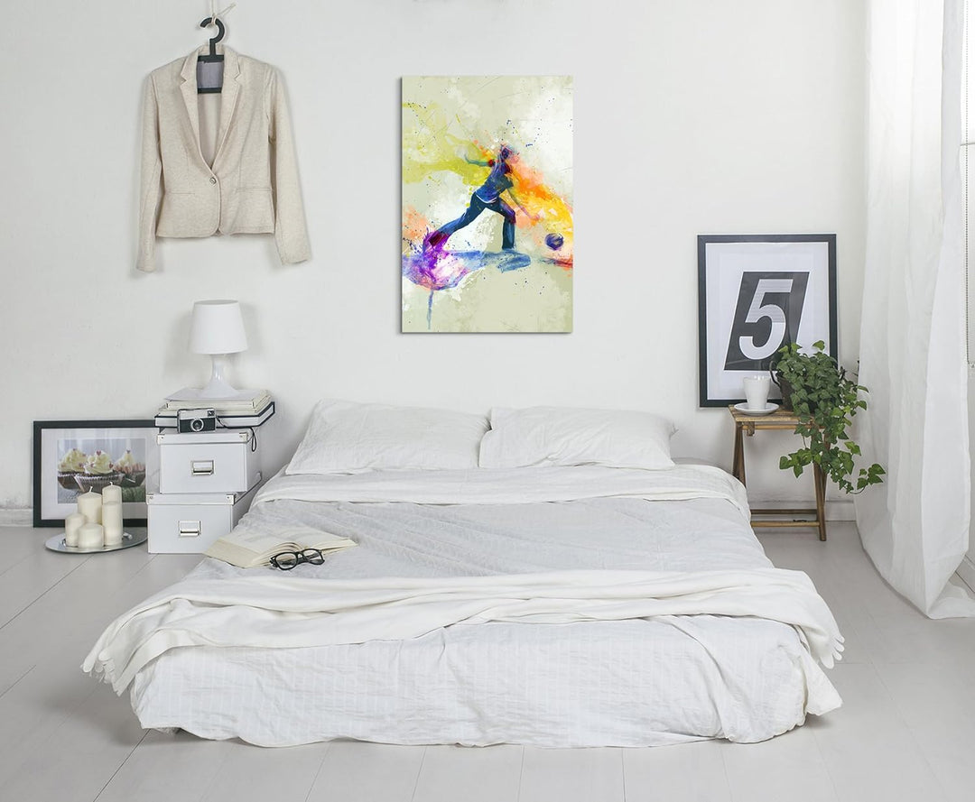 Bowling 90x60cm Wandbild SPORTBILD Aquarell Art tolle Farben von Paul Sinus