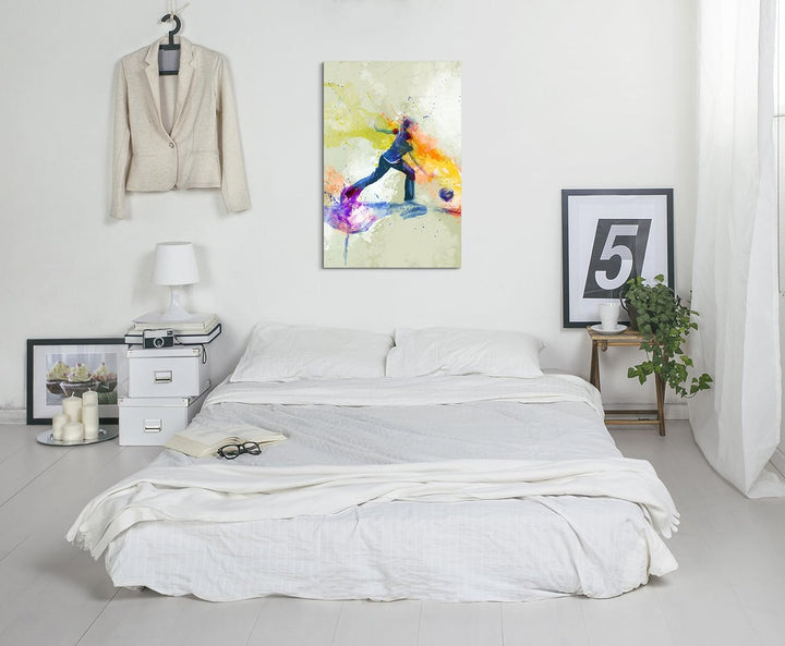Bowling 90x60cm Wandbild SPORTBILD Aquarell Art tolle Farben von Paul Sinus