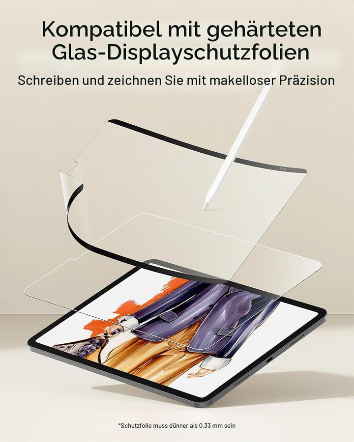ESR Paper-Feel Magnet Schutzfolie Kompatibel mit iPad Pro 12.9 (2022/2021/2020/2018), Papiergefühlte