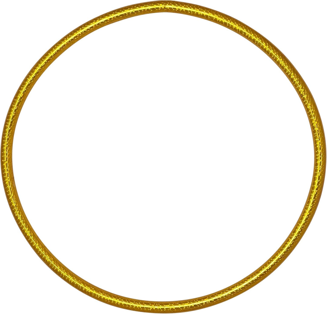Hoopomania Kinder Hula Hoop Reifen, Hologramm Muster, Ø60/70/80cm Ø80cm Gelb, Ø80cm Gelb