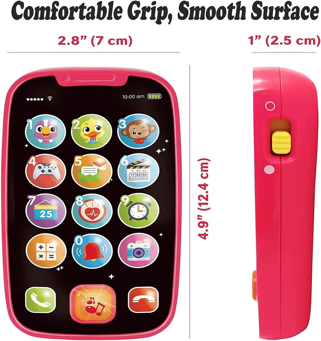 Yerloa Baby Telefon Musikspielzeug Baby Spielzeug ab 1 Jahr,kinder Smartphone Spielzeug ab 6 9 12 Mo