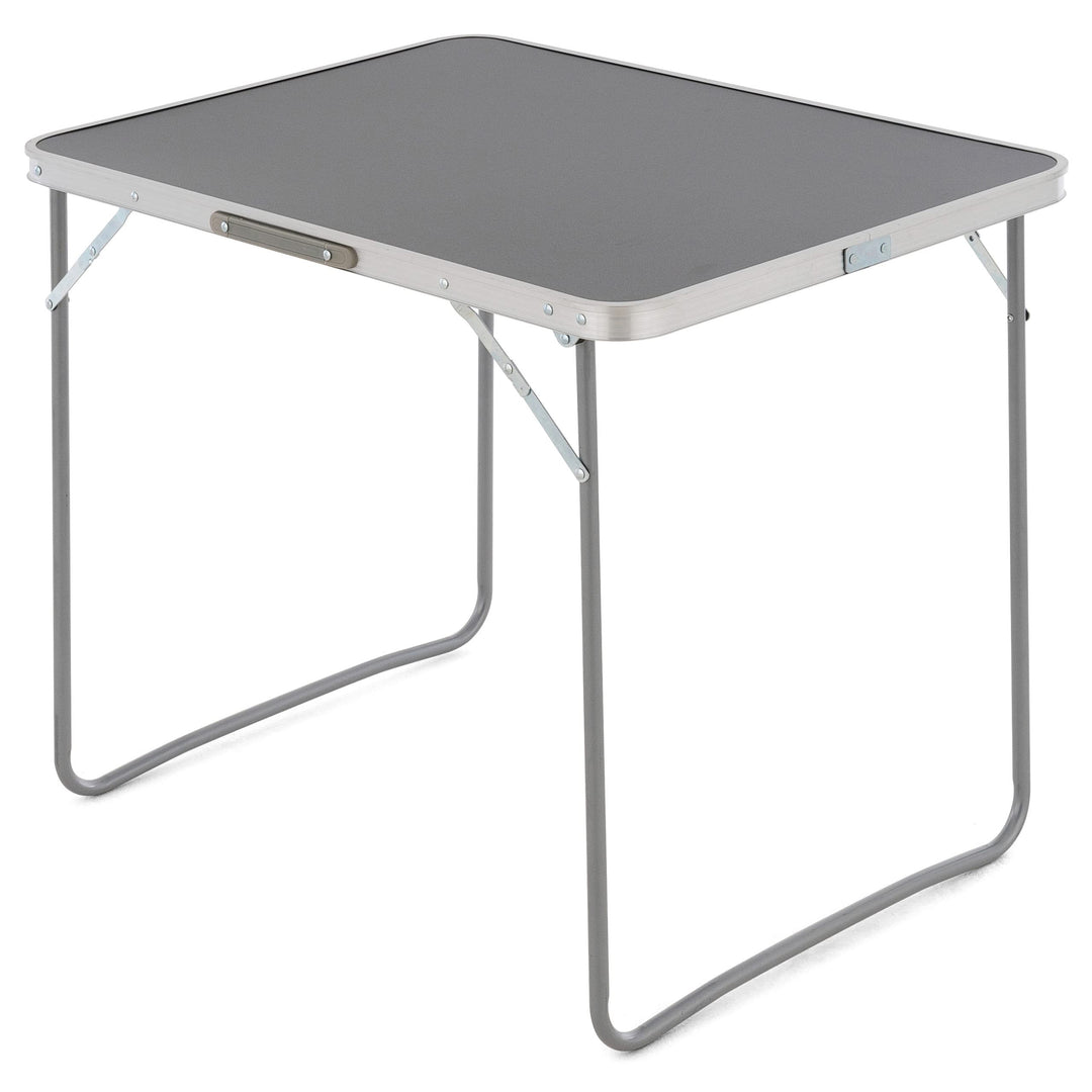 SONLEX Camping-Tisch Outdoor-Tisch grau klappbar mit Tragegriff 80x60x70 cm faltbar leicht Klapptisc