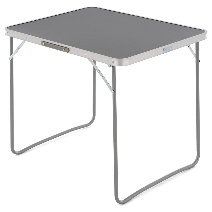 SONLEX Camping-Tisch Outdoor-Tisch grau klappbar mit Tragegriff 80x60x70 cm faltbar leicht Klapptisc