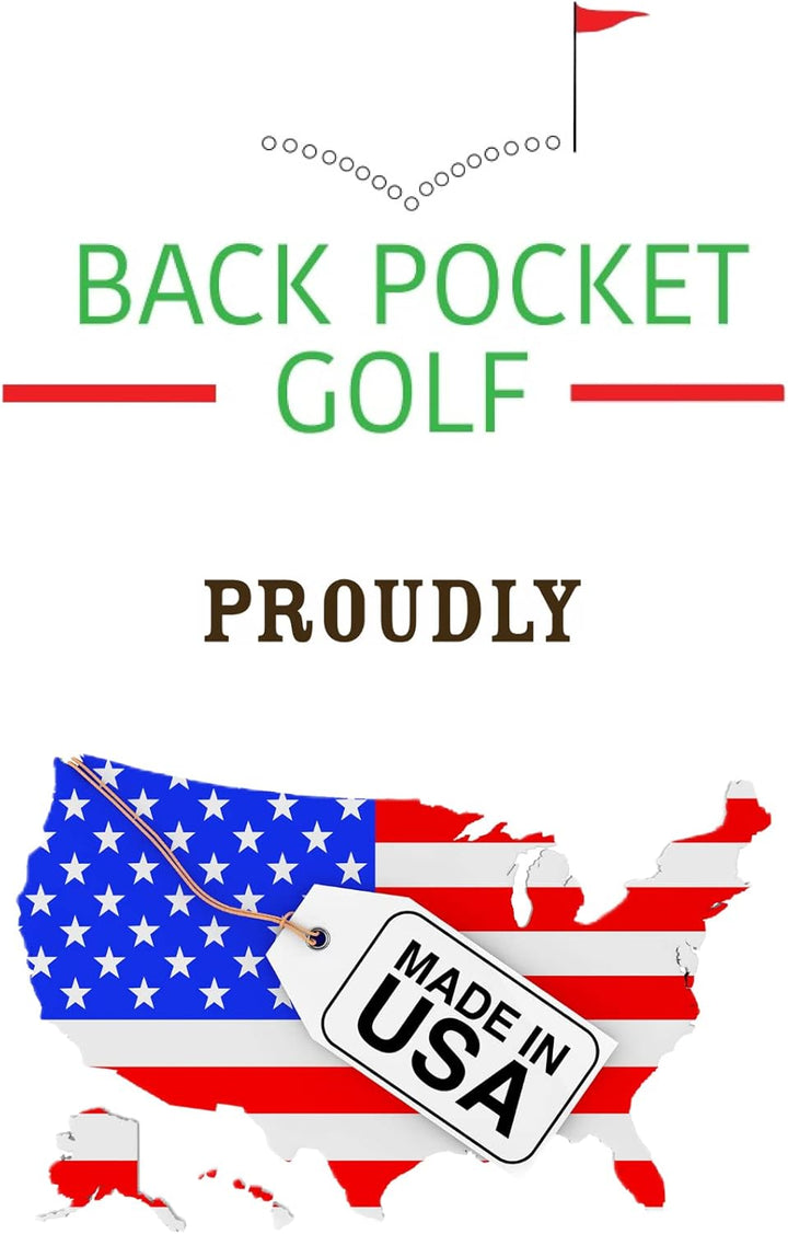 BACK POCKET GOLF Yardage Book (4er-Pack) – USGA-konform und hergestellt in den USA, unverzichtbar fü