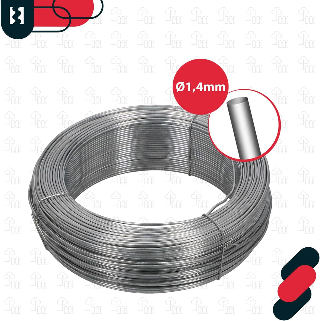 KOTARBAU® Gartendraht 1,4 mm Pflanzendraht Basteldraht Bindedraht Spanndraht Zaundraht zum Binden vo