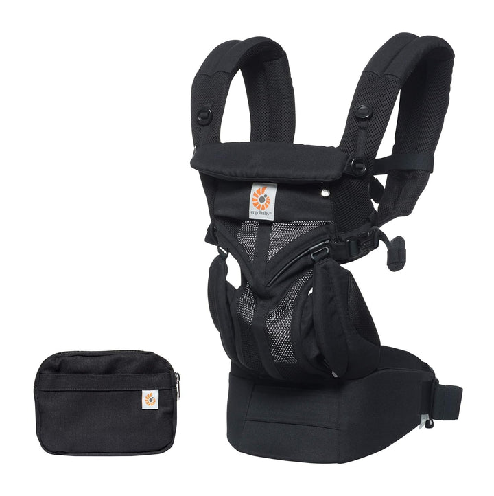 Ergobaby Babytrage für Neugeborene ab Geburt bis 20kg, 4in1 Omni 360 Cool Air Mesh Kindertrage Trage