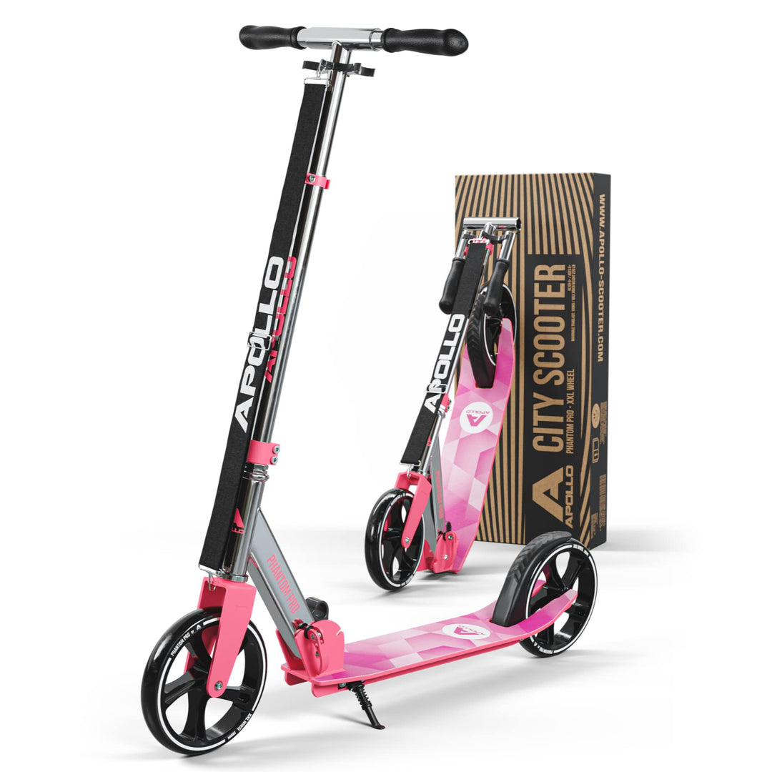 Apollo XXL Wheel Scooter - Phantom Pro Cityroller | Klappbarer City Roller für Kinder | Höhenverstel