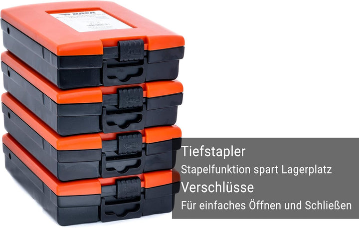 BAER Gewindeschneider Set M3 - M12 - HSSE-TIN inklusive Bohrpaste - Maschinengewindebohrer Durchgang