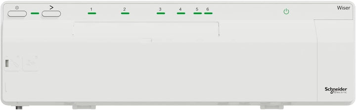 Schneider Electric CCTFR6610 Wiser Smart Home Fussbodenheizungssteuerung Standalone oder per App, Ve