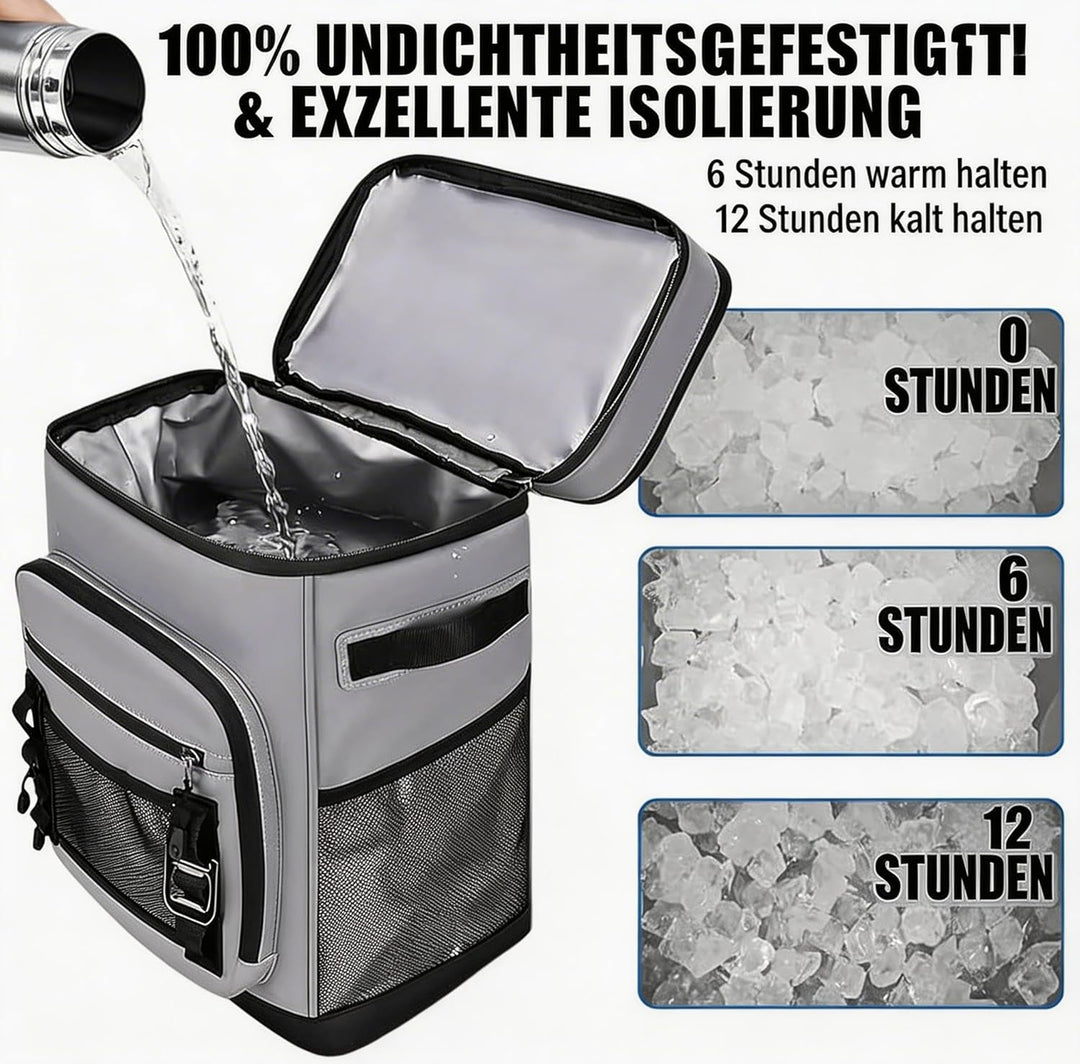 Garvee Wasserdichter 30L Isolierter Rucksack-Kühler – Auslaufsicher, tragbar, grosse Lunchbox für Pi