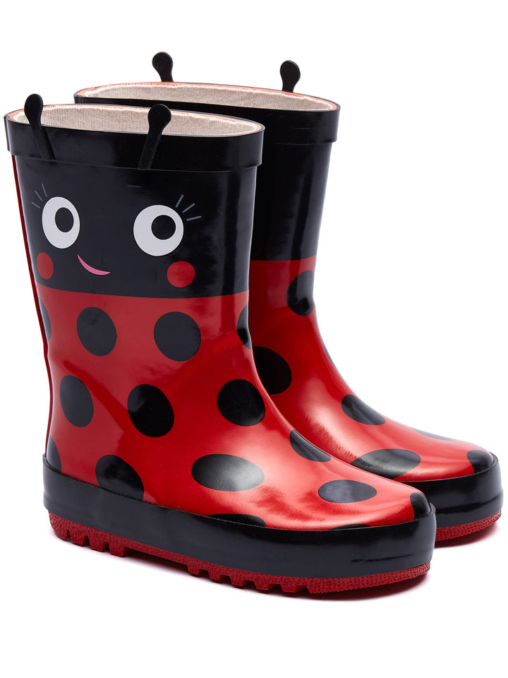 Harry Bear Kinder Gummistiefel mit Ladybug Rot 24 (UK 7)