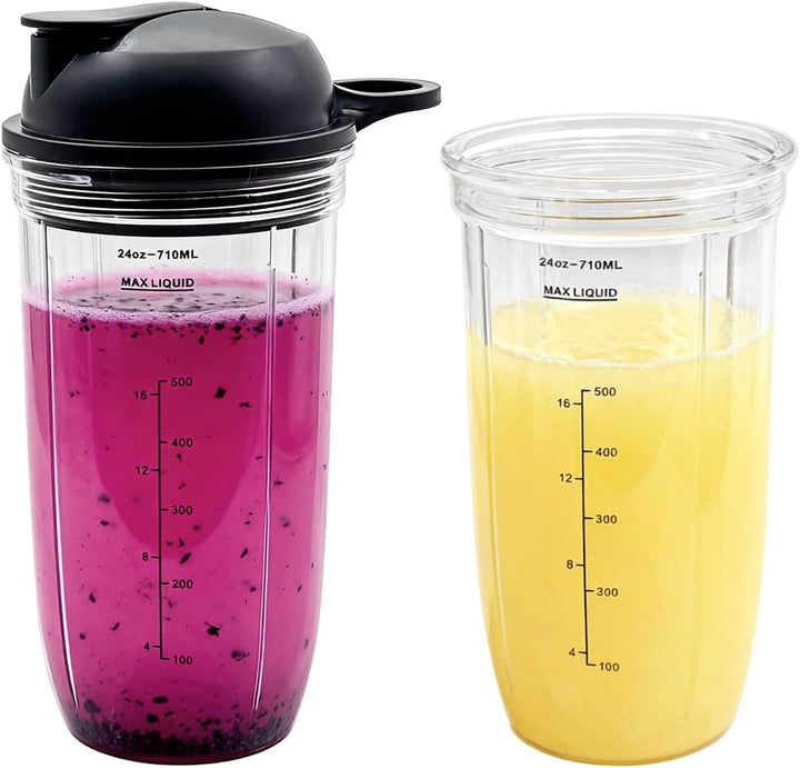 Mixer Becher und Deckel Zubehör für nutribullet Full Size Blender Combo 1200 Watt und 1000 Watt - 24