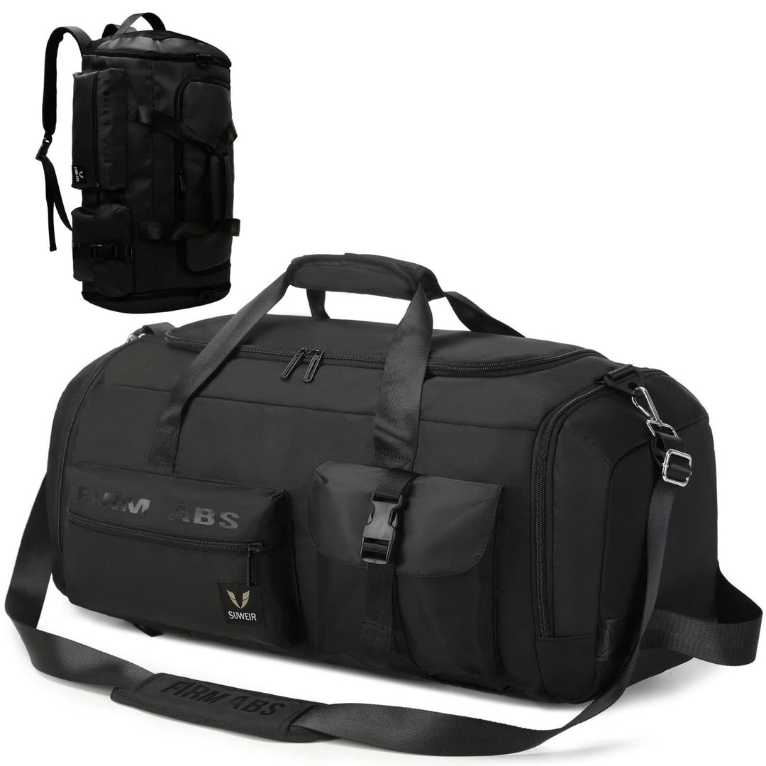 Reisetasche Gross Damen Herren 65L Sporttasche mit Schuhfach und Nass-Trockenfach Large Capacity Tra