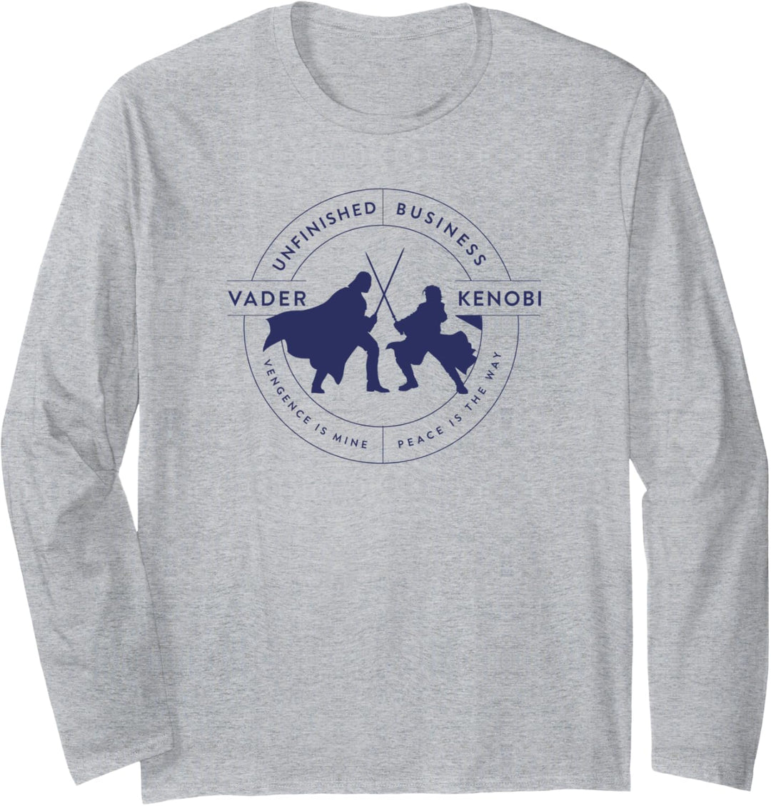 Star Wars: Obi-Wan Kenobi Vader VS Kenobi Silhouette Battle Langarmshirt
