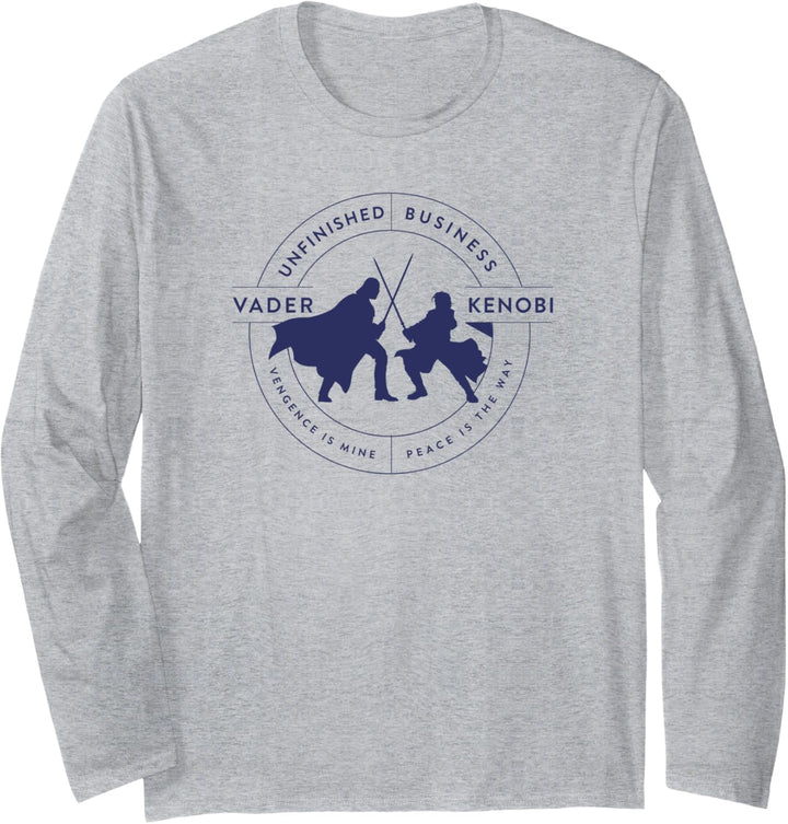Star Wars: Obi-Wan Kenobi Vader VS Kenobi Silhouette Battle Langarmshirt