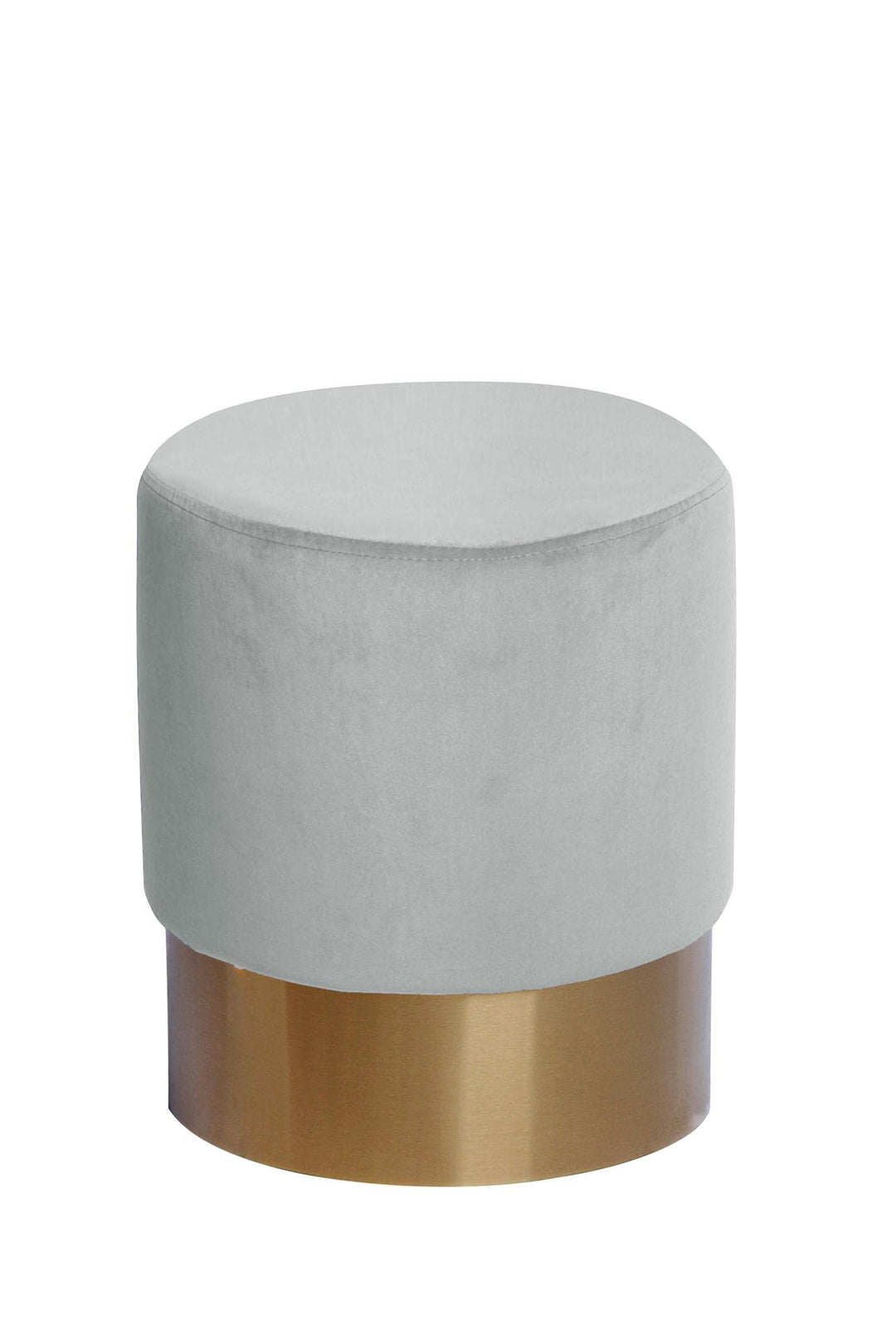 Qiyano Hocker Schminktisch Pouf Samt Sitzhocker in verschiedenen Grössen und Farben mit Gold abgeset