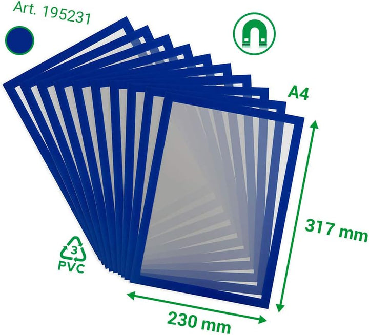 Tarifold Es 195231 Magneto PRO 10 magnetischer Informationsrahmen A4 - für Dokumente, Hinweise, Schi
