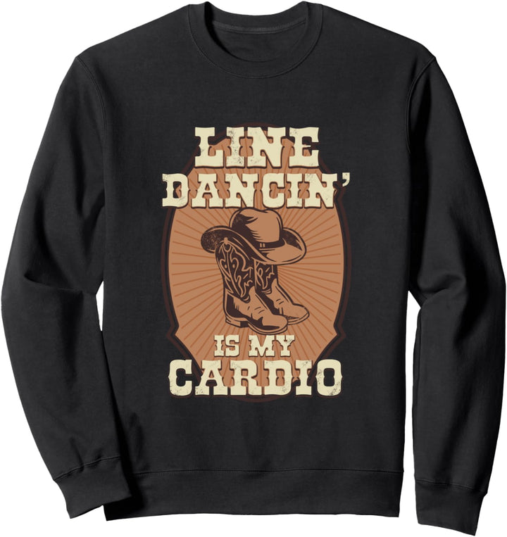 Line Dance Country Cowboy Tänzer Western Line Dancing Sweatshirt