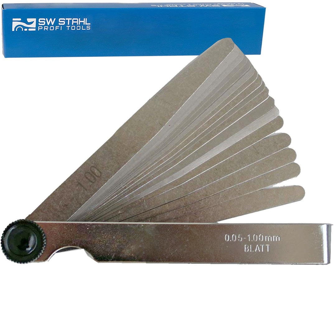 SW-Stahl 09102L Fühlerlehre 13 Blatt 0,05-1,00 mm