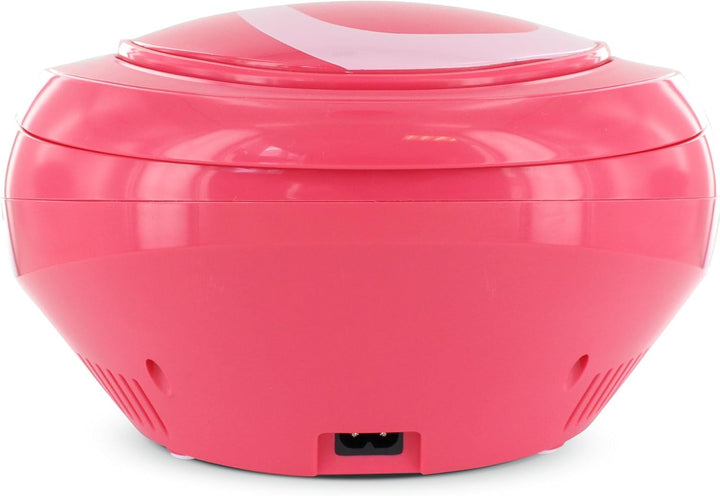 Metronic Gulli Radio/Tragbarer CD-/MP3-Player für Kinder, mit USB-Port Rose, Rose