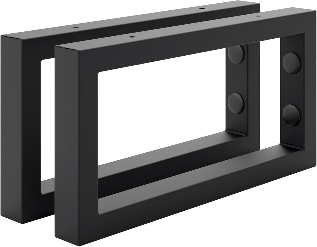HOLZBRINK 2 Stück Wandkonsole Schwarz für Waschtisch, 300x150 mm, Design und stabil Waschtischhalter