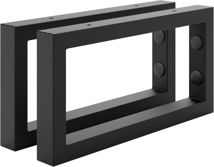 HOLZBRINK 2 Stück Wandkonsole Schwarz für Waschtisch, 300x150 mm, Design und stabil Waschtischhalter