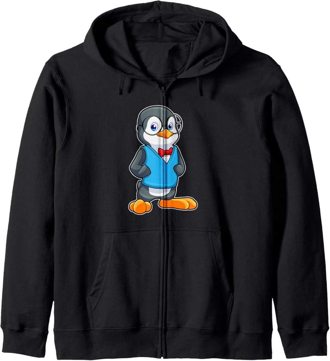 Pinguin Nerd Brille Kapuzenjacke