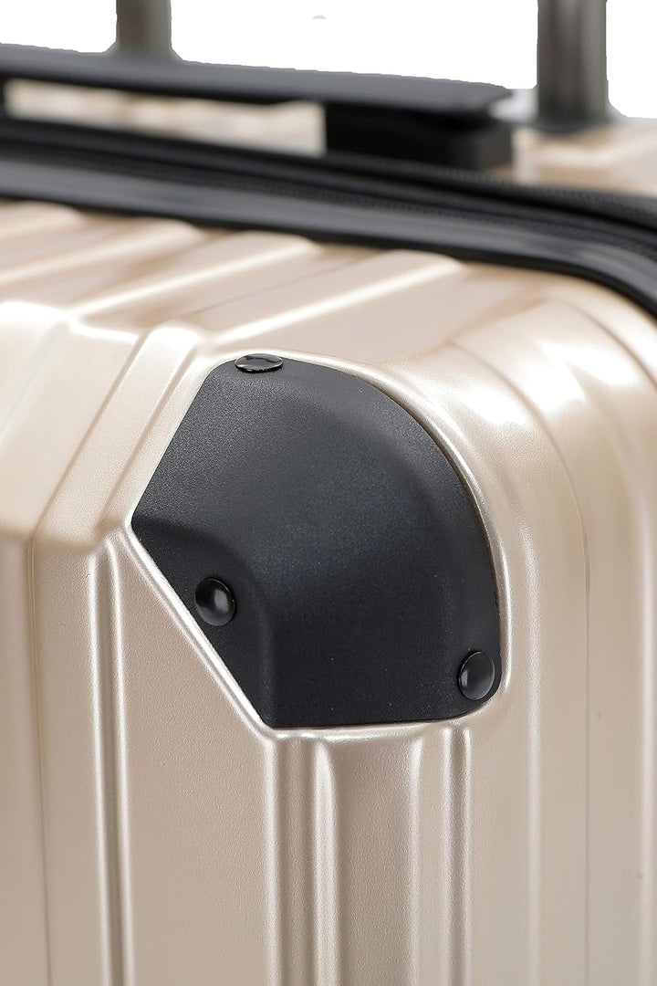 M816 TSA-Schloss Koffer Reisekoffer Trolley Hardschale Boardcase (Champagner, Kleiner Koffer), Champ